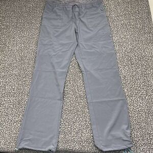 Urbane Performance Scrub Pants Women Large Gray Cargo Drawstring Waist L